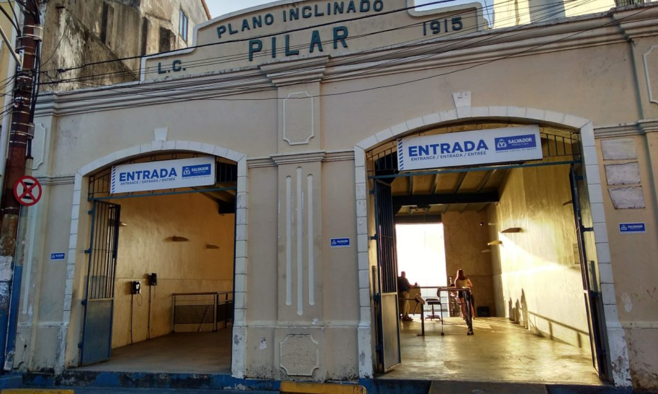 Plano Inclinado Pilar &eacute; suspenso para manuten&ccedil;&atilde;o em Salvador. Foto: Divulga&ccedil;&atilde;o