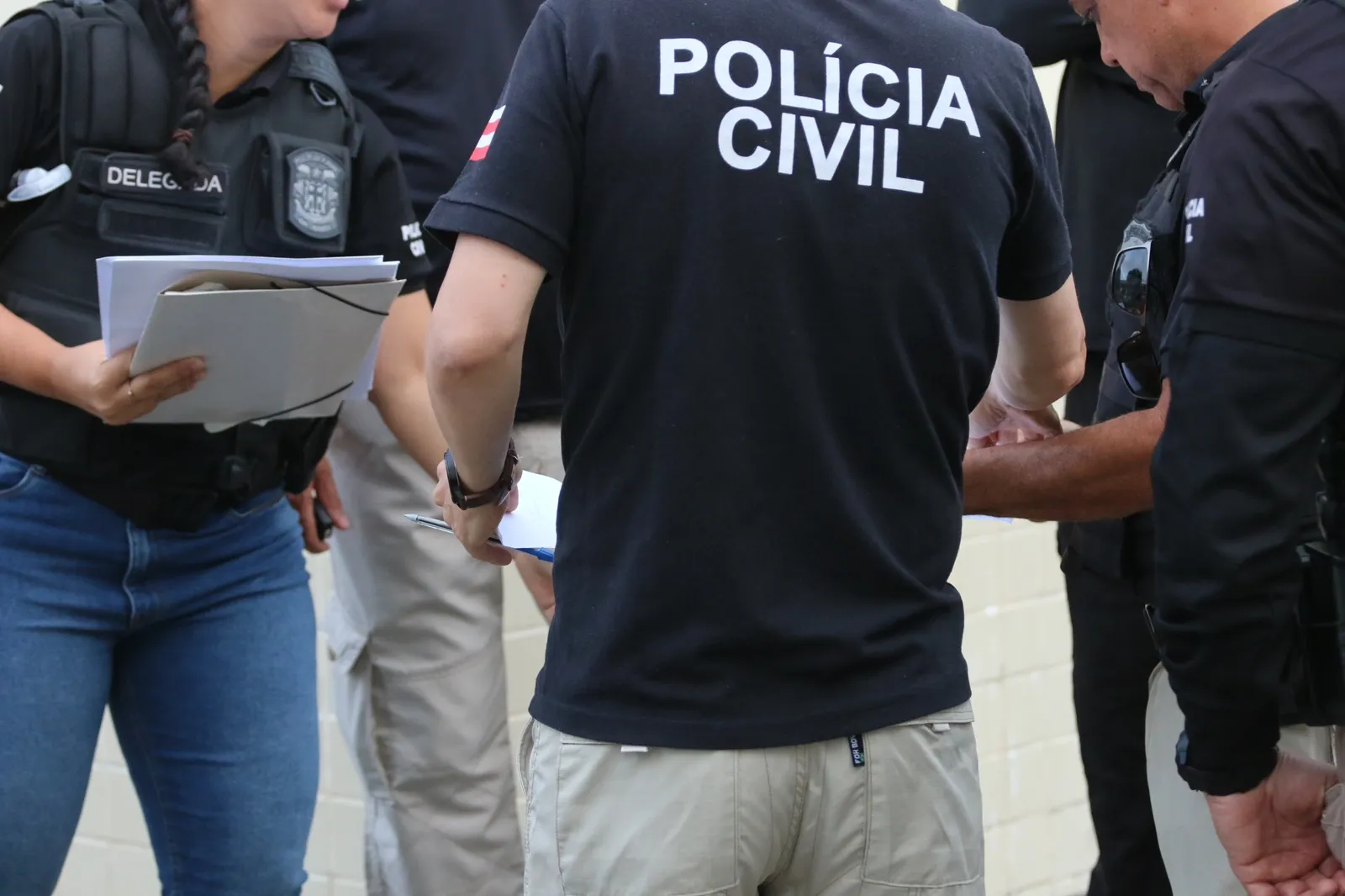 Suspeito de roubo a ônibus é preso em Salvador. Foto: ascom PC