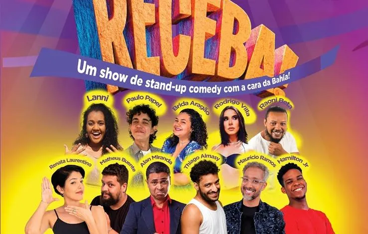 Domingo no TCA: show de humor ‘Receba!’ tem ingressos a R$ 1