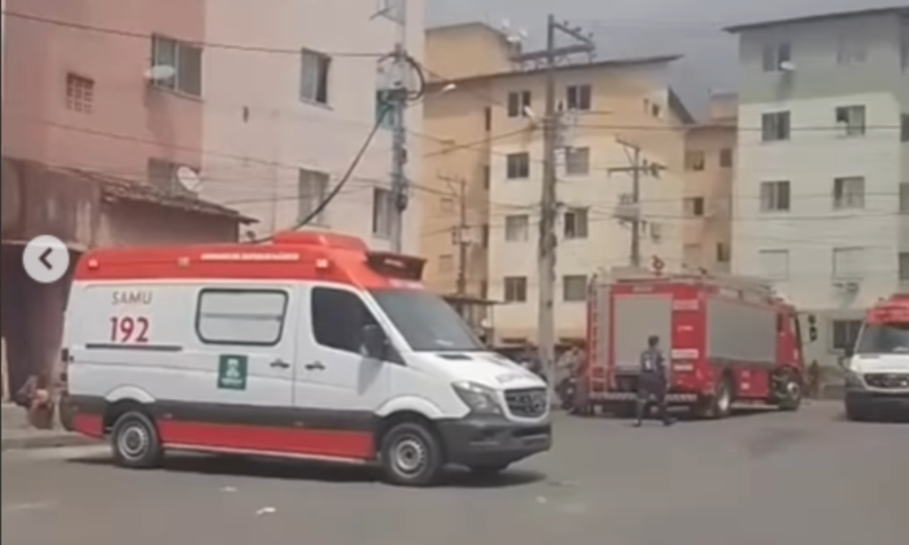 Samu e bombeiros estiveram no local. Foto: Reprodução | redes sociais
