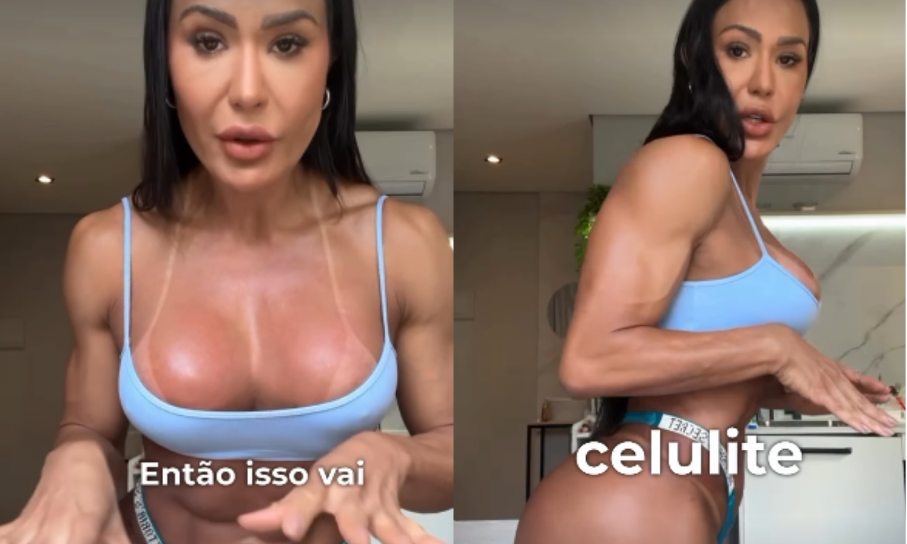 Gracyanne mostra mudanças no corpo. Foto:redes sociais | @graoficial