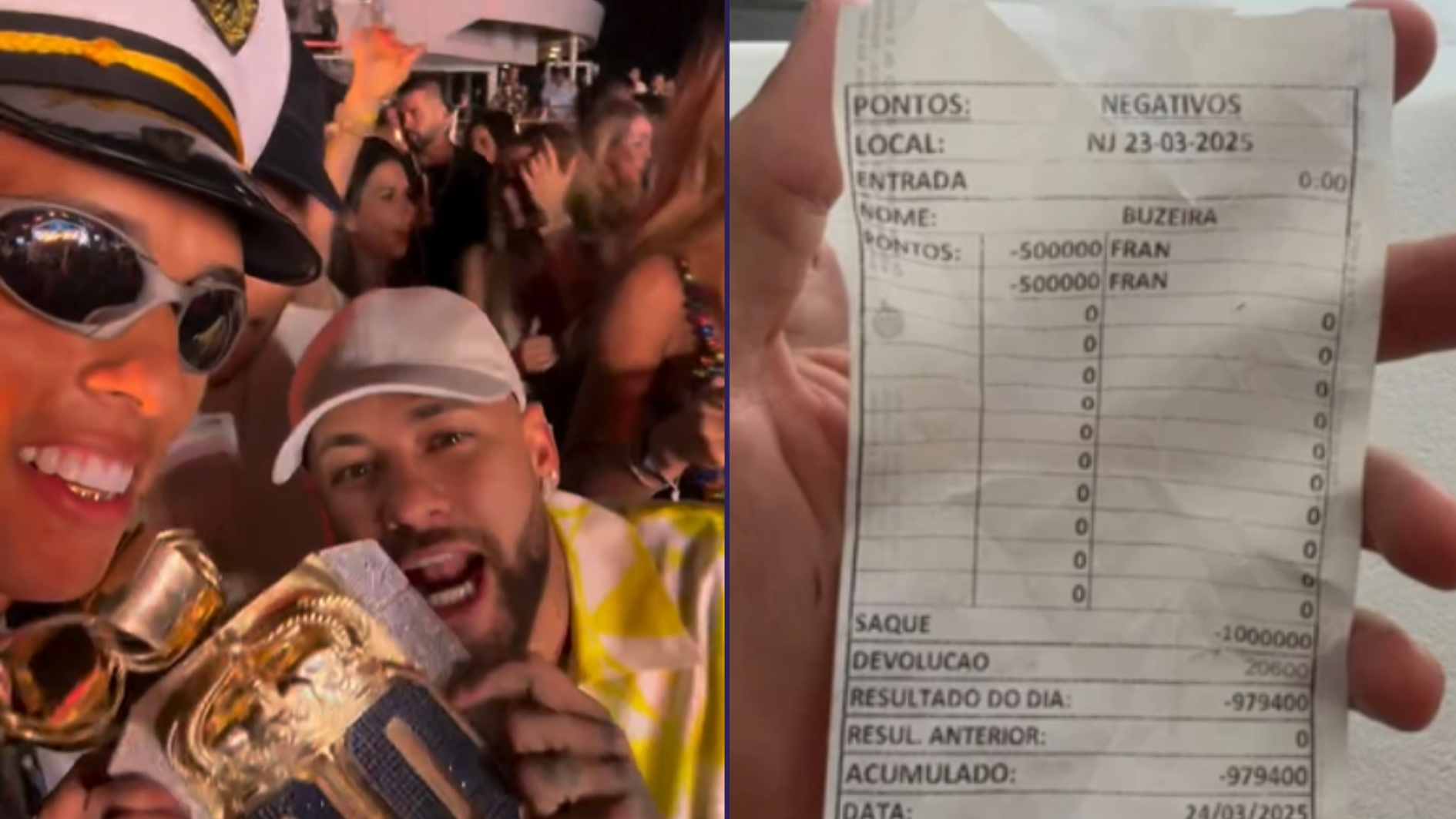 Buzeira revela frustração após perder R$ 1 milhão em jogo de poker com Neymar.   /   Foto: Rede Social Buzeira