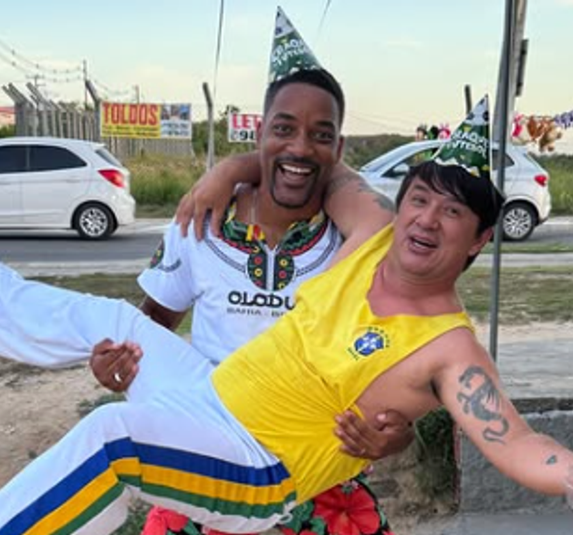 Sósias de Will Smith e Jackie Chan dançam arrocha e ganham repost do ator original nas redes.   /   Foto: Reprodução/Instagram