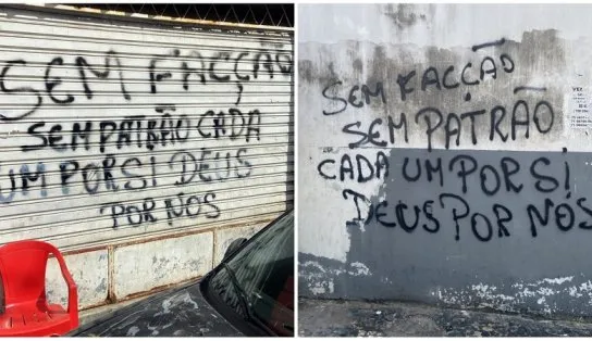 Após morte de líder, bairro em Salvador amanhece repleto de mensagens do tráfico