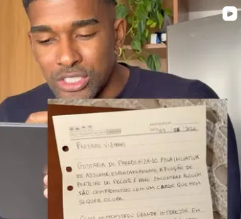 Influenciador baiano denuncia racismo após ser barrado por vizinho em condomínio 