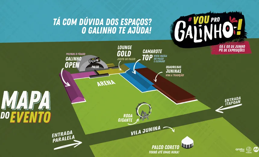 Arraiá do Galinho: confira o manual com todas as informações e serviços da festa