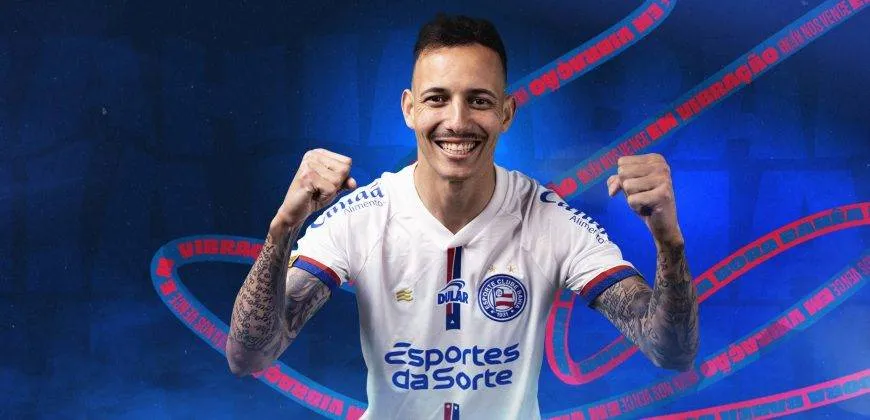 Bahia apresenta oficialmente o lateral Iago Borduchi como novo reforço na temporada