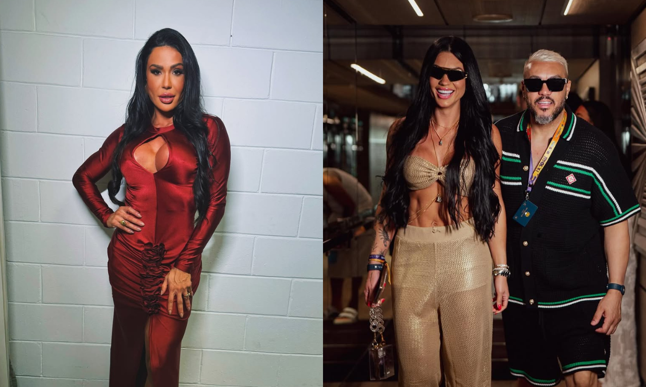 Gracyanne Barbosa e atual namorada de Belo. Foto: redes sociais | @graoficial | @rayfigliuzz