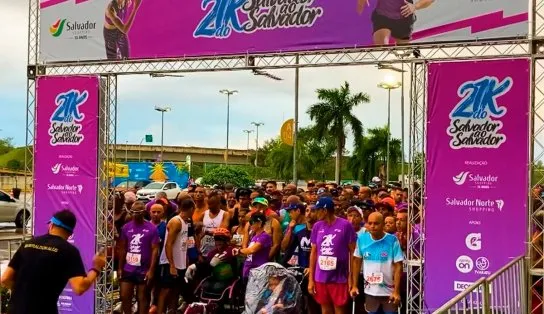 Meia Maratona do Salvador ao Salvador: atletas acordam cedo e encaram chuva em corrida que fez história