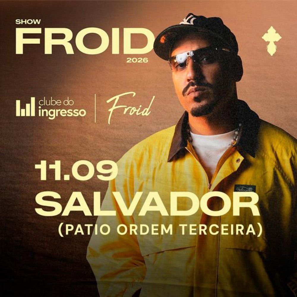 O rapper Froid chega &agrave; programa&ccedil;&atilde;o em Salvador para uma apresenta&ccedil;&atilde;o no P&aacute;tio Ordem Terceira, no Pelourinho. O show ter&aacute; m&uacute;sicas que marcaram a trajet&oacute;ria do artista, al&eacute;m de atra&ccedil;&otilde;es locais e DJs convidados/Foto: Divulga&ccedil;&atilde;o&nbsp;