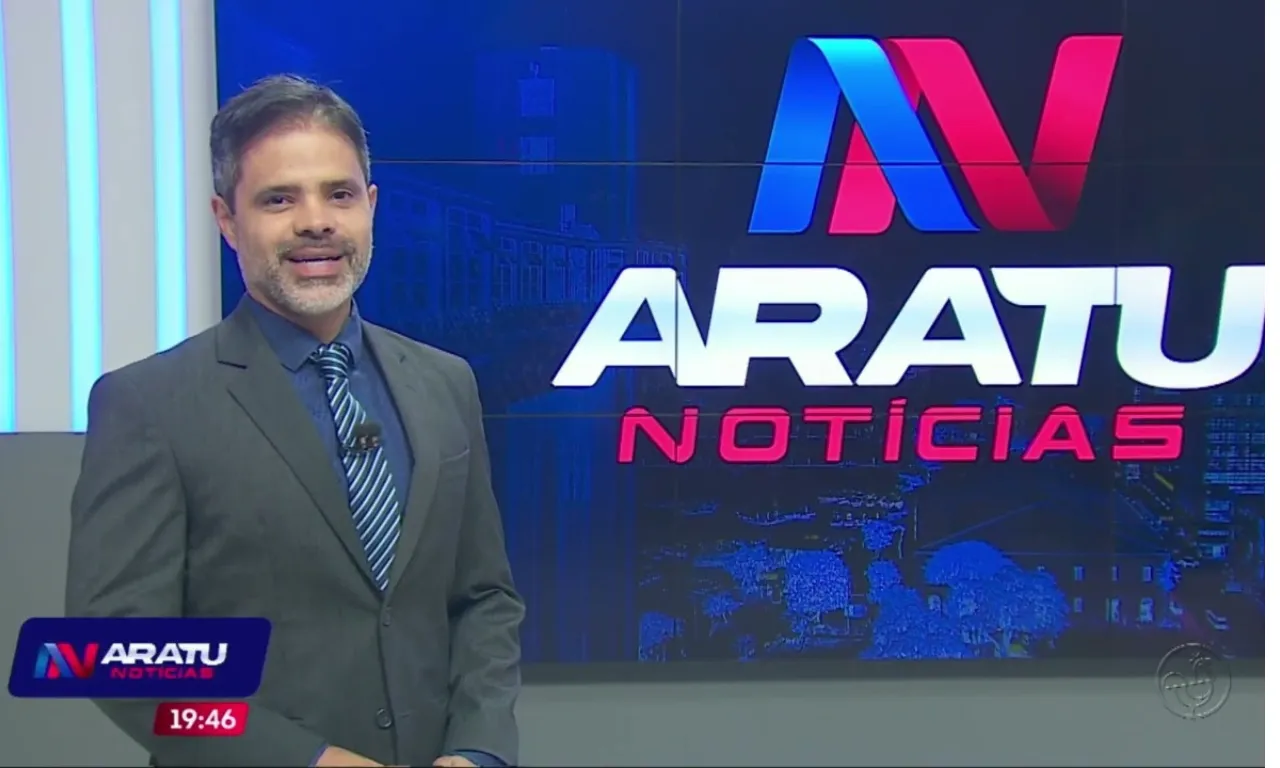 Aratu Notícias vai ao ar de segunda a sexta-feira, das 19h às 19h45. Foto: TV Aratu