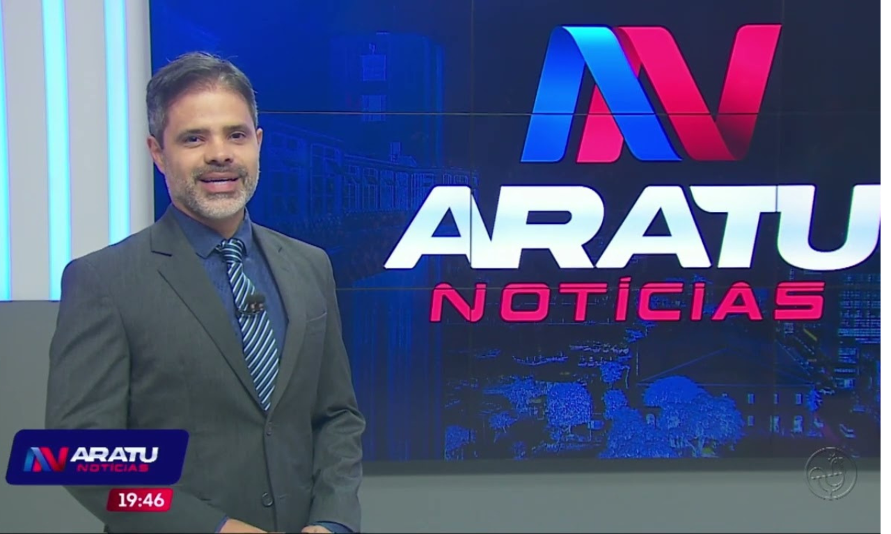 Programa Aratu Notícias vai ao ar de segunda a sexta-feira, das 19h15 às 19h45.Foto: TV Aratu