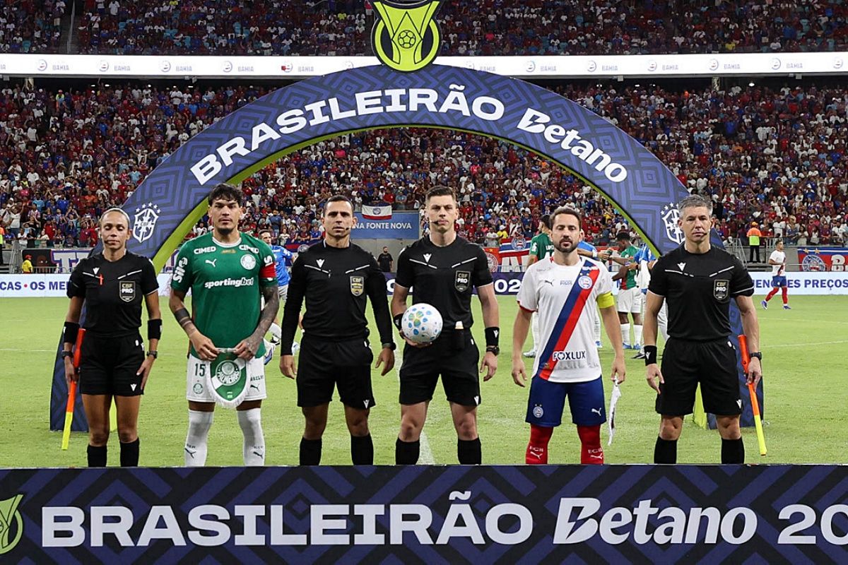 Julgamento de diretor do Bahia e zagueiro por críticas a árbitragem é marcado. Foto: César Greco/Palmeiras