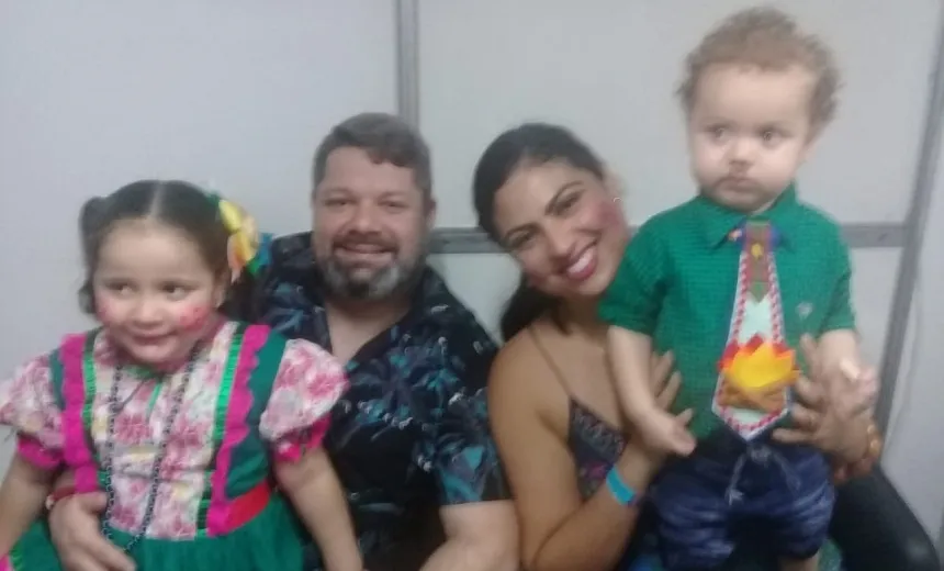 Acompanhado da família Danniel Vieira chegou para encerrar último dia do Galinho 2019