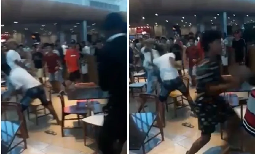 “Rolezinho” acaba em pancadaria em shopping de Salvador; assista