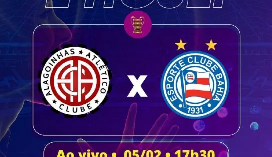 Atlético de Alagoinhas e Bahia se enfrentam pela 3ª rodada da Copa do Nordeste 2022; saiba como assistir