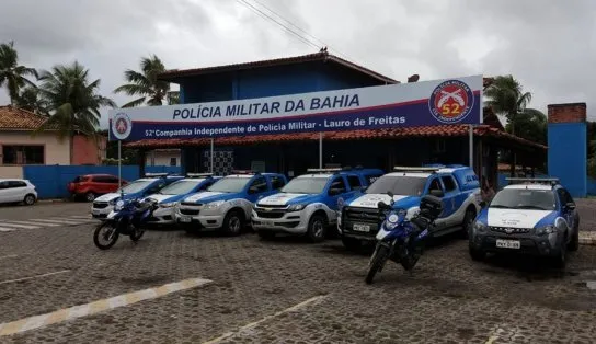 PM prende homem que tinha acabado de agredir esposa, em Lauro de Freitas