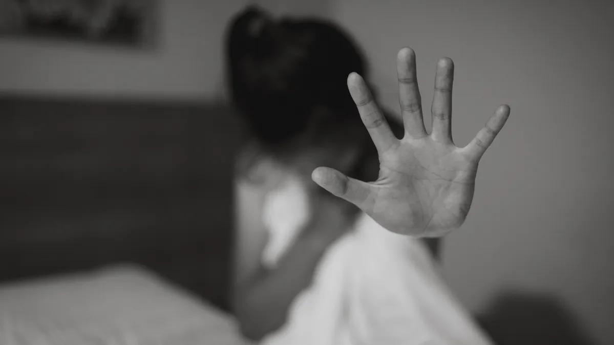 Imagem de vítima de violência doméstica