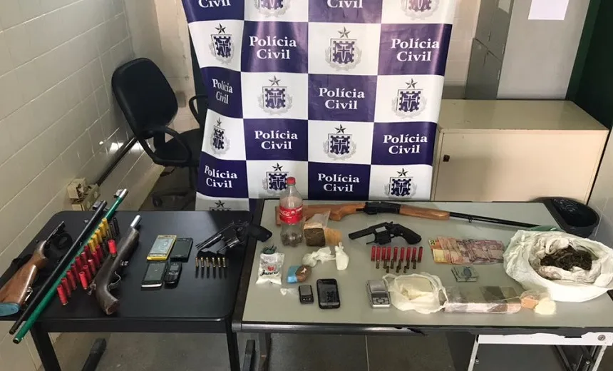 TRÁFICO NO INTERIOR: Cinco pessoas são presas durante operação em Santa Rita de Cássia