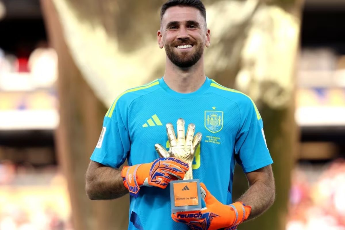Unai Simón conquistou a Luva de Ouro. Foto: Reprodução | Fifa