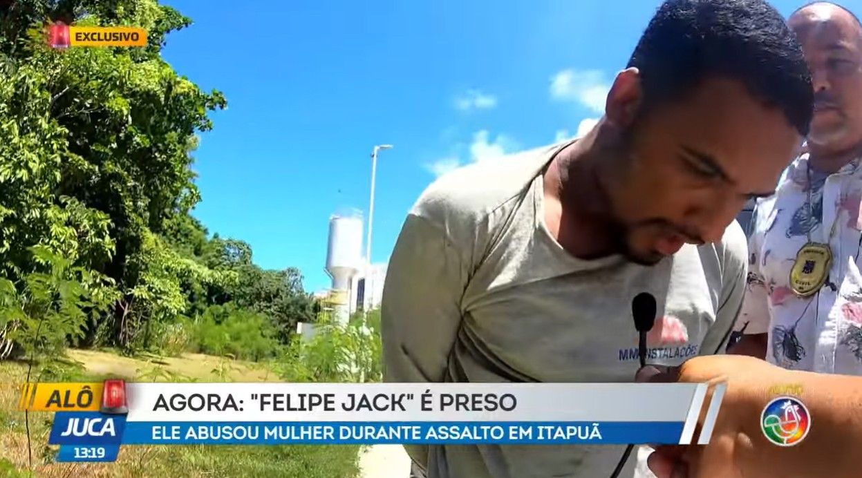 Ele Abusou Mulher Durante Assalto Em Itapu&atilde;. | Foto Reprodu&ccedil;&atilde;o TV Aratu 