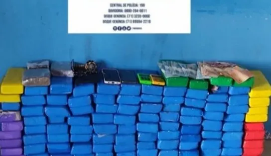Homem é preso com 120 kg de maconha dentro de carro no interior da Bahia