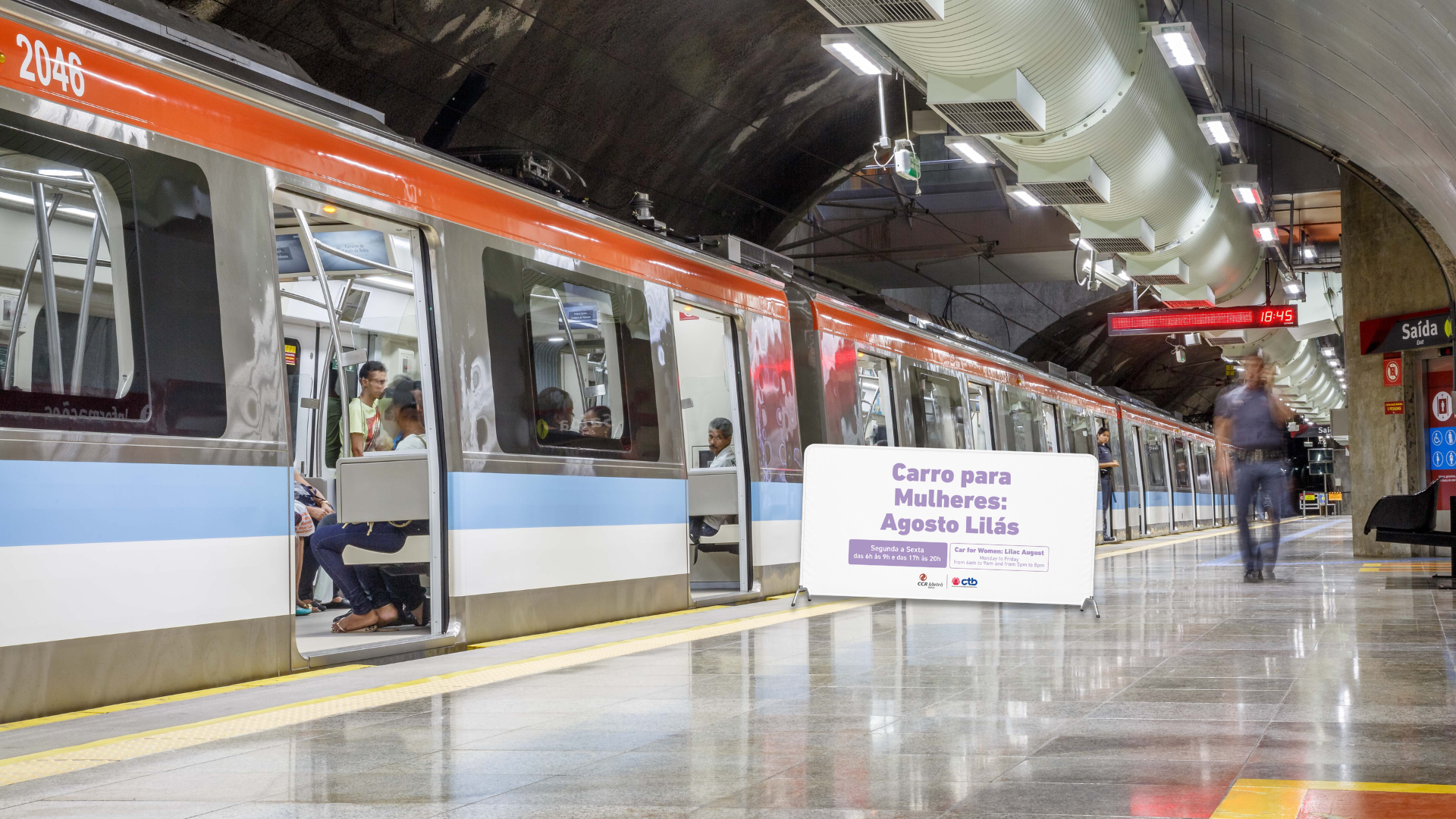 Medida Come&ccedil;a Nesta Segunda Feira (3) E Ser&aacute; Adotada Durante Todo O M&ecirc;s De Agosto Nos Hor&aacute;rios De Pico, Com Sinaliza&ccedil;&atilde;o Nas Esta&ccedil;&otilde;es, Avisos Sonoros E Equipes De Orienta&ccedil;&atilde;o Aos Passageiros.