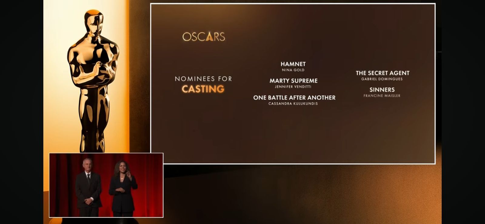 O Agente Secreto foi indicado a Melhor Dire&ccedil;&atilde;o de Elenco. | Foto: Reprodu&ccedil;&atilde;o