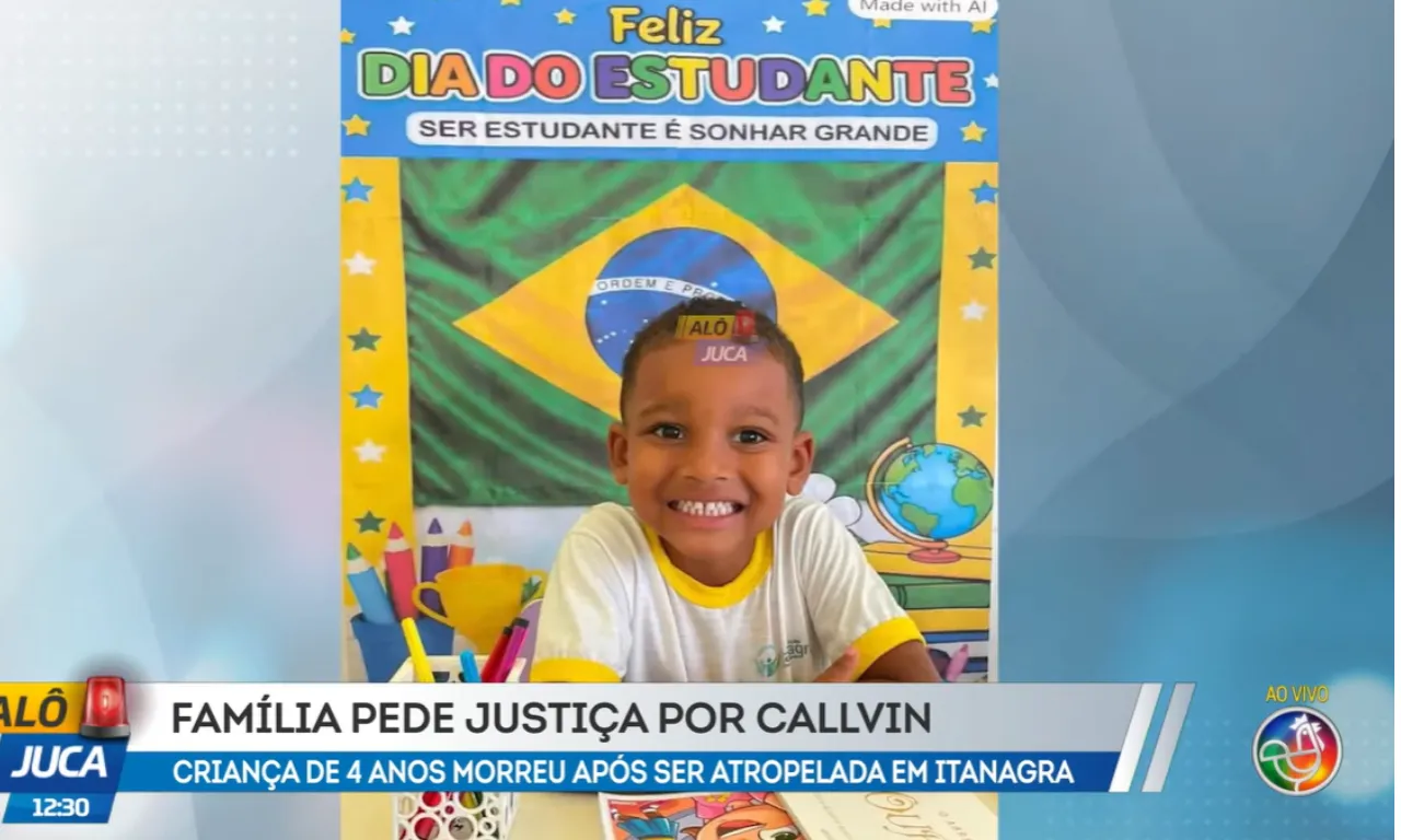 Criança de 4 anos atropelada