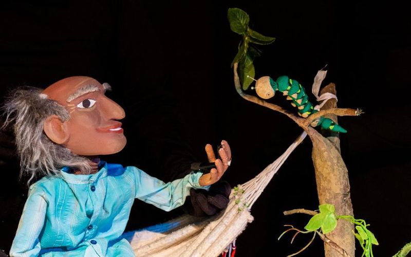 A pe&ccedil;a combina teatro de anima&ccedil;&atilde;o, manipula&ccedil;&atilde;o de bonecos e elementos da cultura nordestina para criar uma narrativa sens&iacute;vel sobre envelhecimento e transforma&ccedil;&atilde;o/Foto: Divulga&ccedil;&atilde;o