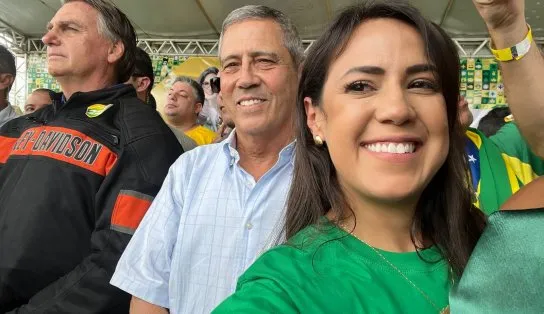 Em Conquista, Talita Oliveira se reúne com Bolsonaro e Braga Netto e defende ‘força conservadora’ na Bahia