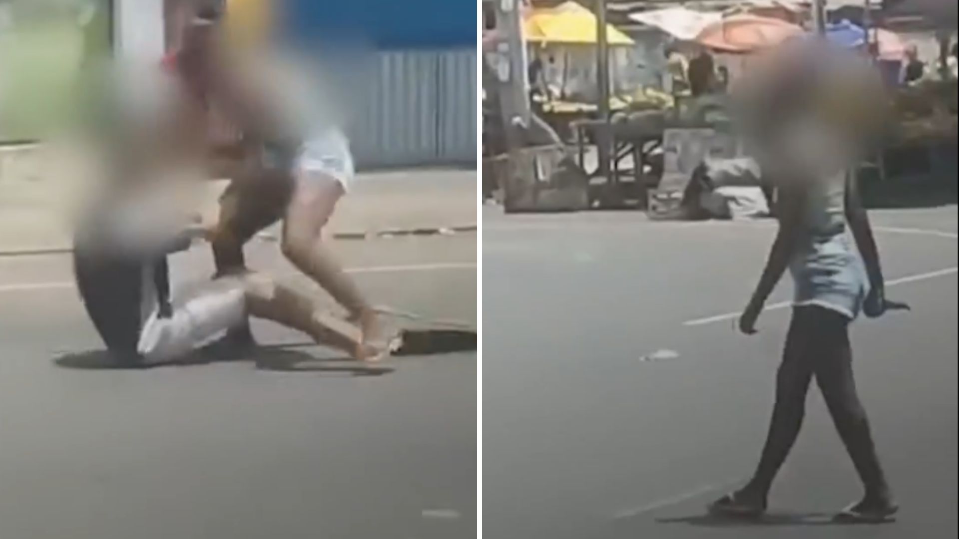 homem &eacute; esfaqueado por mulher em via p&uacute;blica de Salvador. Foto: Redes sociais