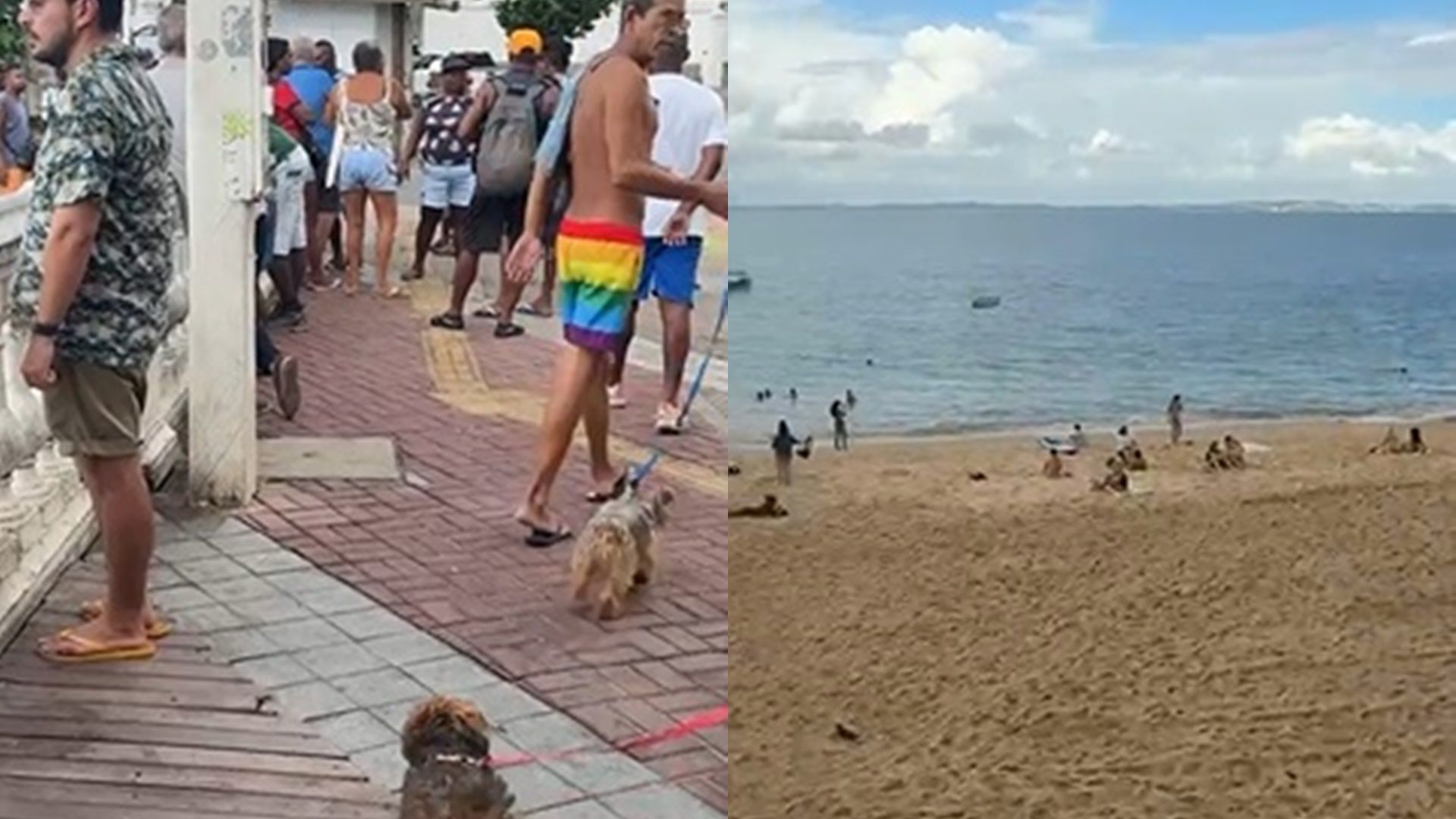 Protesto é devido limitação de espaço no Porto da Barra. Foto: Leitor Aratu ON