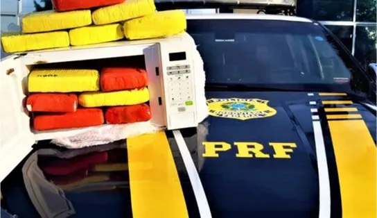 Homem é preso transportando drogas dentro de microondas em Feira de Santana 