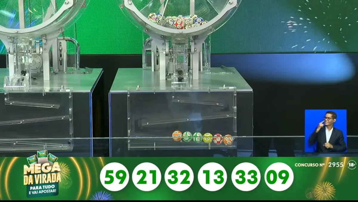 N&uacute;meros Sorteados Da Mega Da Virada 2026 Foto Reprodu&ccedil;&atilde;o