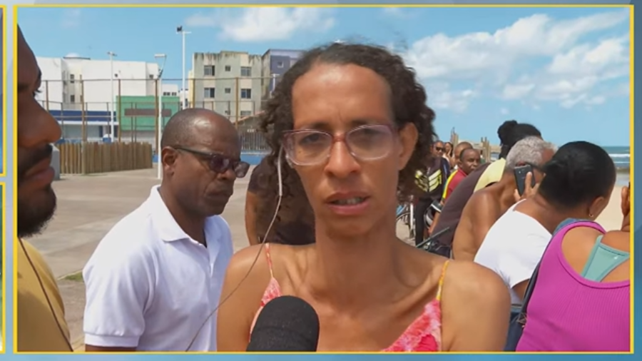 'Só queria se distrair', lamenta família de jovem morto em afogamento.  Foto: TV Aratu