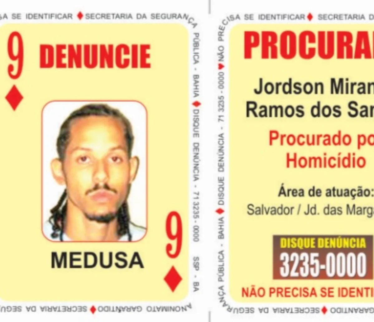 Acusado de matar adolescente, nove de ouros do "baralho da SSP" morre em confronto com PMs
