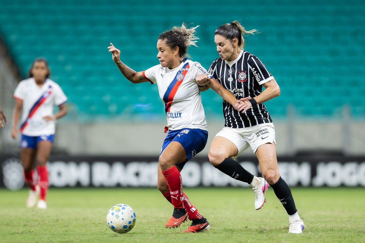 Bahia pega o Palmeiras pensando nas semifinais do Brasileir&atilde;o Feminino. Foto: Let&iacute;cia Martins | ECB