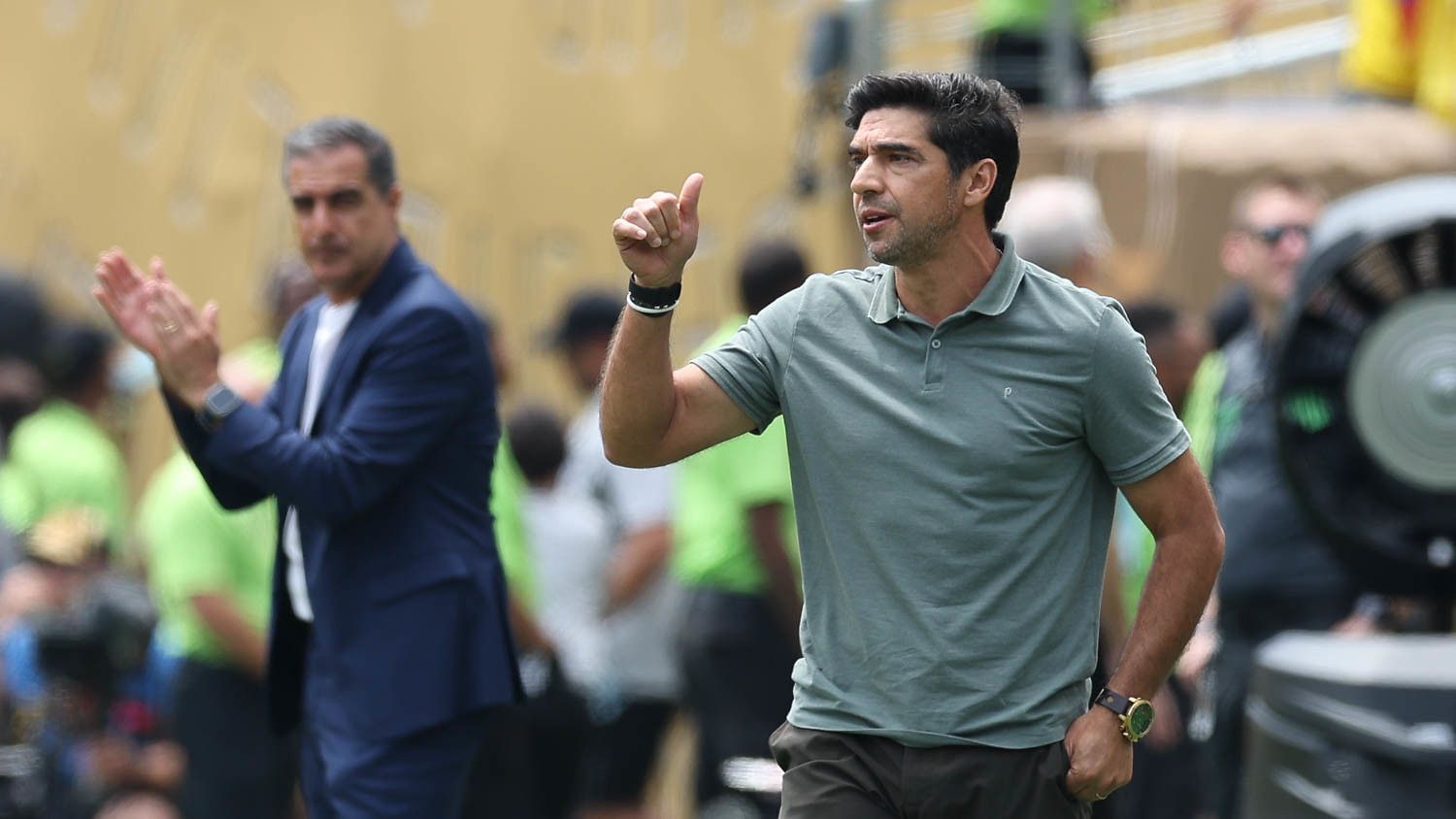 Abel Ferreira, do Palmeiras, e Renato Paiva, do Botafogo | Foto: Cesar Greco/Palmeiras/by Canon