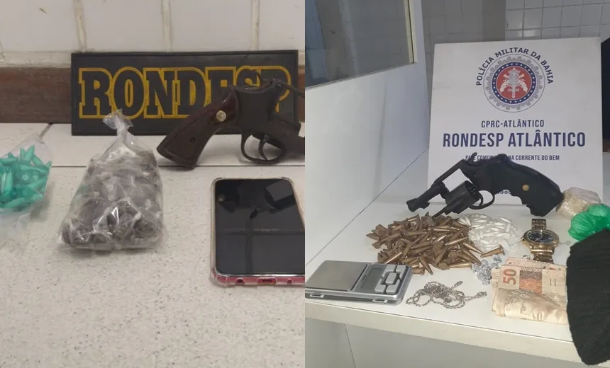 Três suspeitos de liderar o tráfico de drogas em São Cristóvão são presos