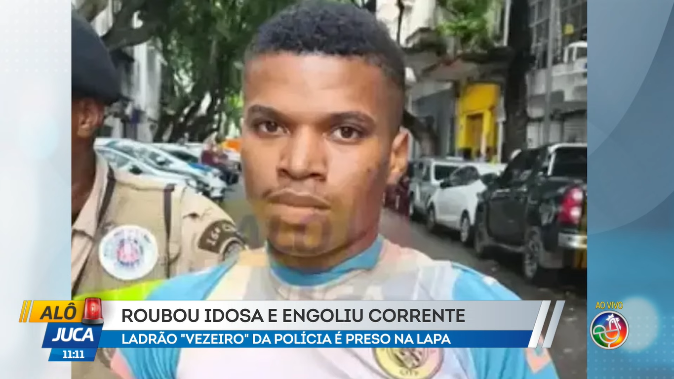 Roubou Idosa E Engoliu Corrente