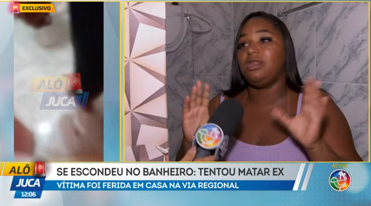 Tentativa De Feminic&iacute;dio.| Foto: reprodu&ccedil;&atilde;o TV Aratu 