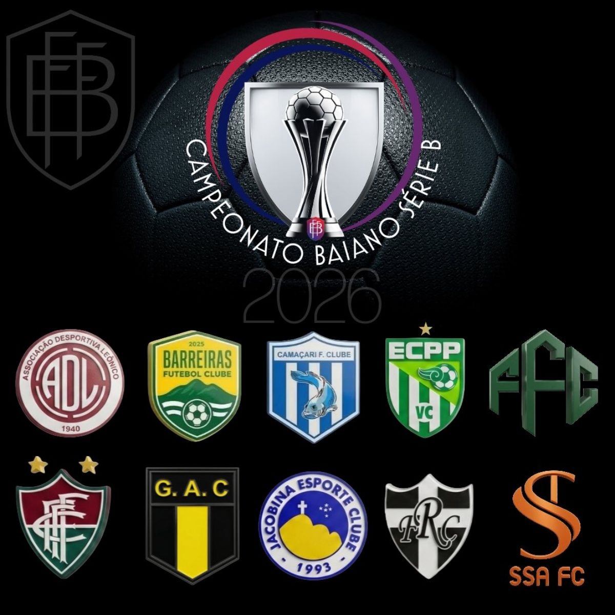 Na S&eacute;rie B do Baian&atilde;o deste ano, dez clubes disputam duas vagas na elite a partir de maio; confira participantes e detalhes da competi&ccedil;&atilde;o. Foto: FBF