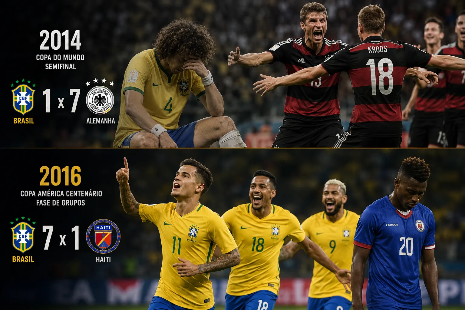Quando o 7 a 1 ficou do lado brasileiro: relembre último jogo entre Brasil e Haiti