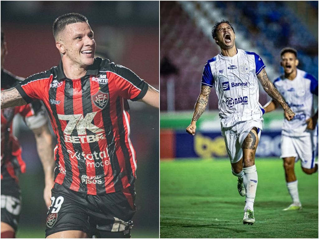 Para o jogo desta terça, pelas quartas de final da Copa do Nordeste, o Vitória terá novidades na escalação contra o Confiança. Foto: Divulgação/Vitória e Confiança