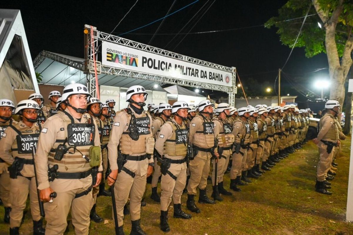 Policiamento na Festa da Cidade. Foto: Prefeitura Municipal de Teixeira de Freitas
