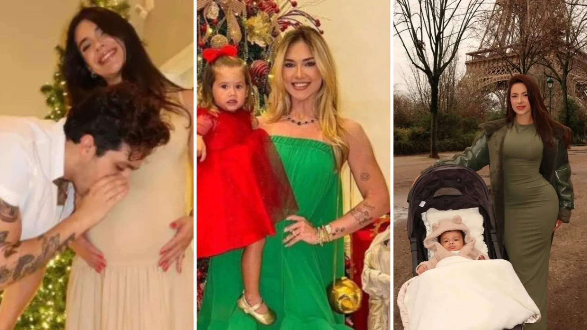 Verde no Natal engravida? Veja famosas que se tornaram mães após superstição