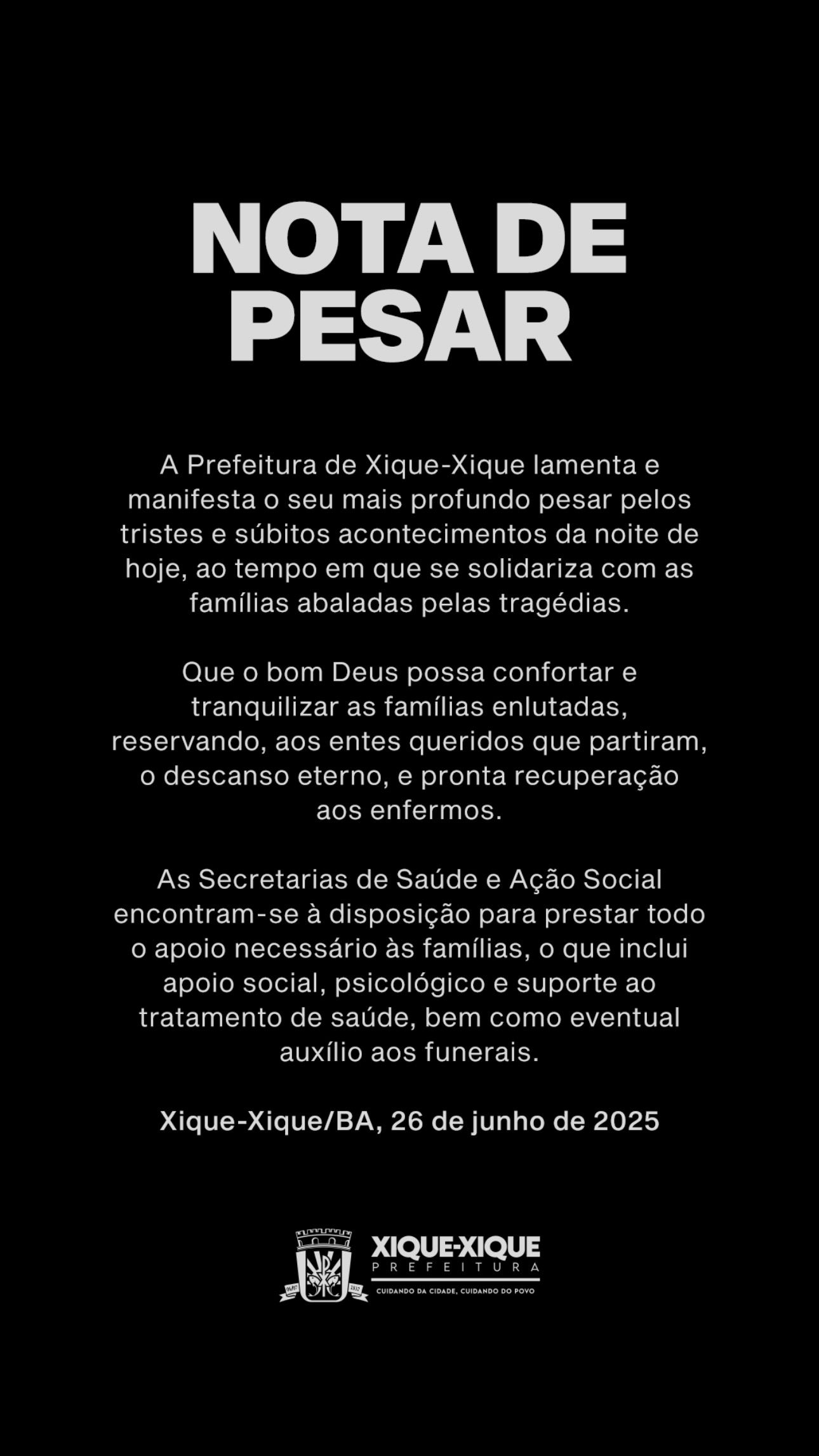 Foto: Prefeitura de Xique-Xique
