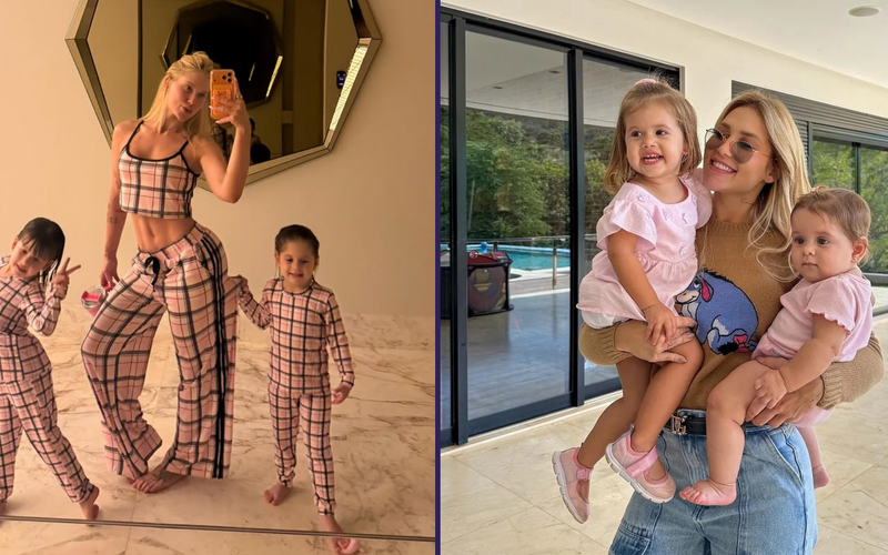 Os filhos de Virginia Fonseca frequentemente aparecem em conte&uacute;dos familiares, conquistando grande engajamento do p&uacute;blico nas redes sociais/Foto: Redes Sociais&nbsp;