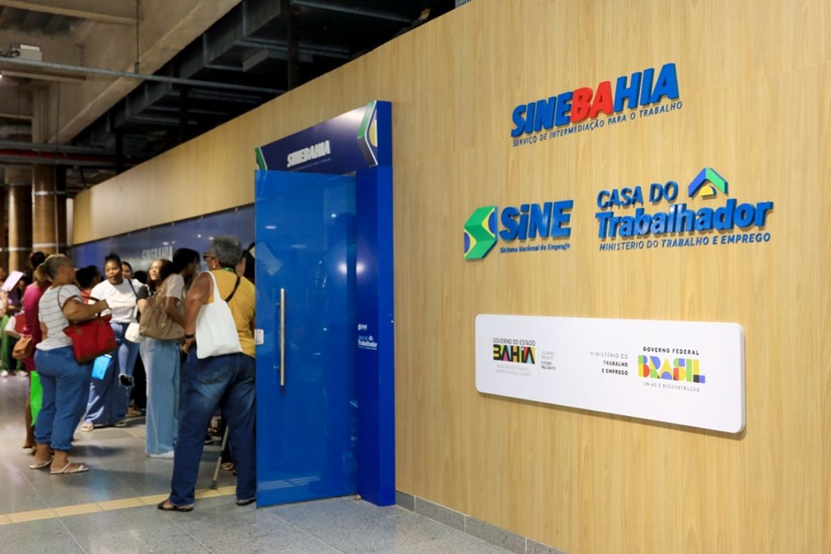 As vagas de emprego são ofertadas por SineBahia e SIMM. Foto:Thuane Maria/GOVBA